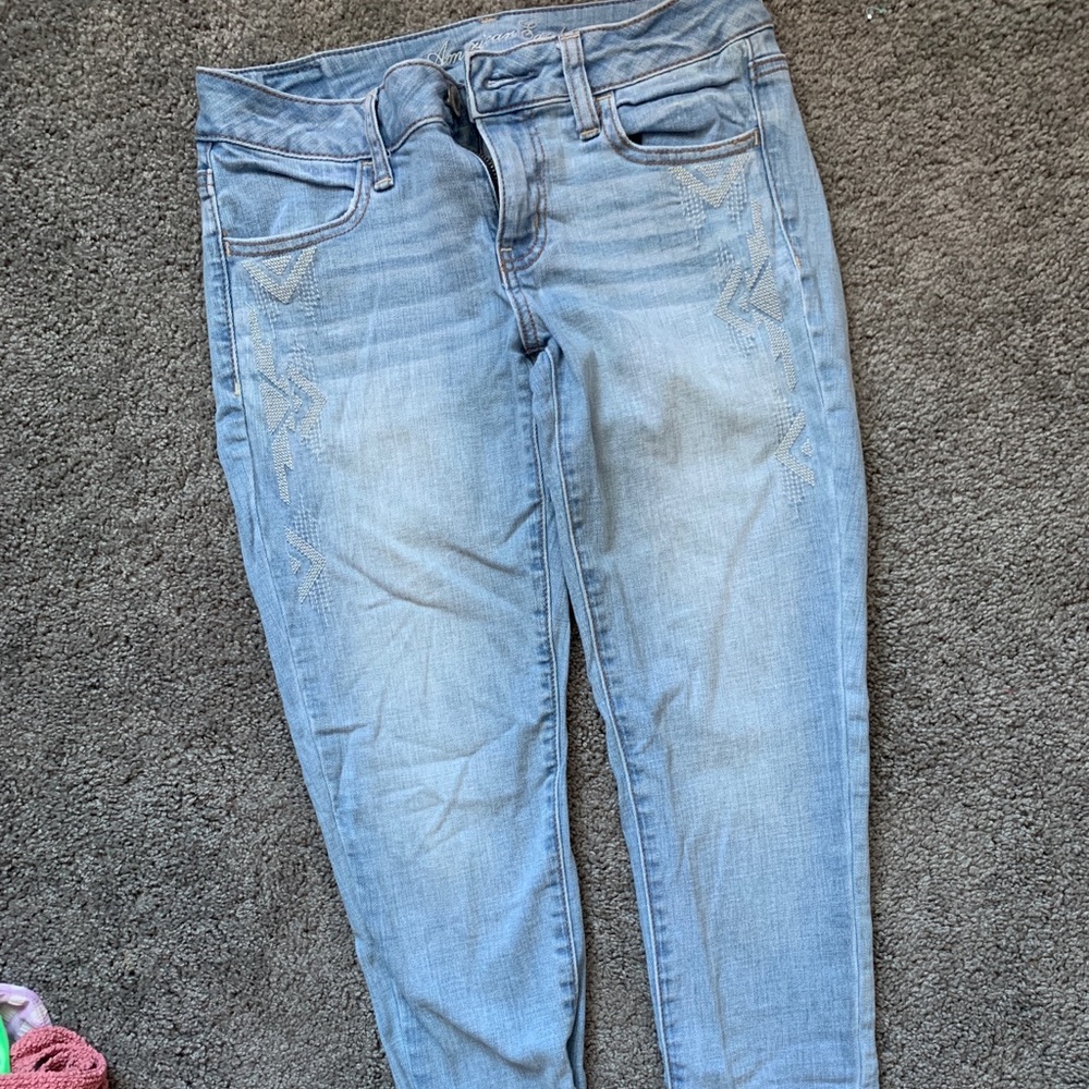 Boho pattern American Eagle Jean capris